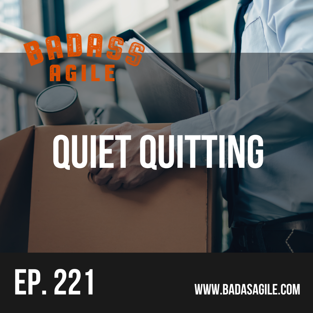 Quiet Quitting - Image shows a person quitting